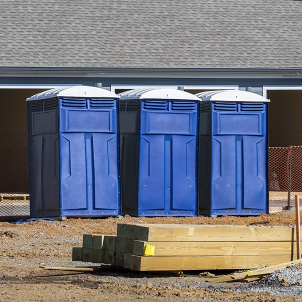 how can i report damages or issues with the porta potties during my rental period in East St Clair